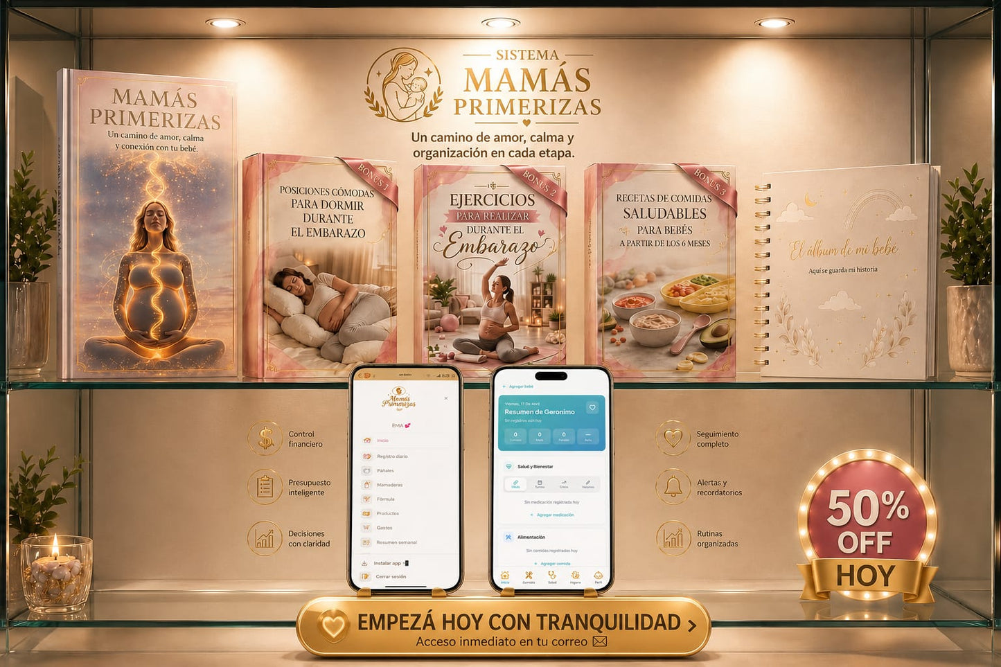 SISTEMA MAMÁS PRIMERIZAS+ 6 BONUS DE REGALO(APPS+CUADERNO RECUERDOS)